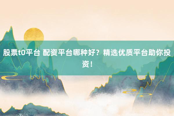 股票t0平台 配资平台哪种好？精选优质平台助你投资！