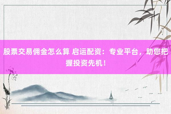 股票交易佣金怎么算 启运配资：专业平台，助您把握投资先机！