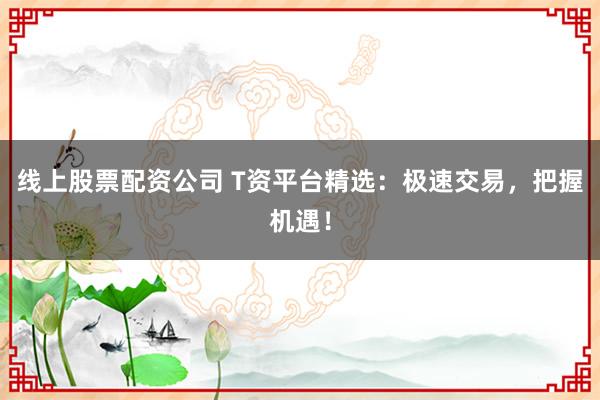 线上股票配资公司 T资平台精选:极速交易,把握机遇!